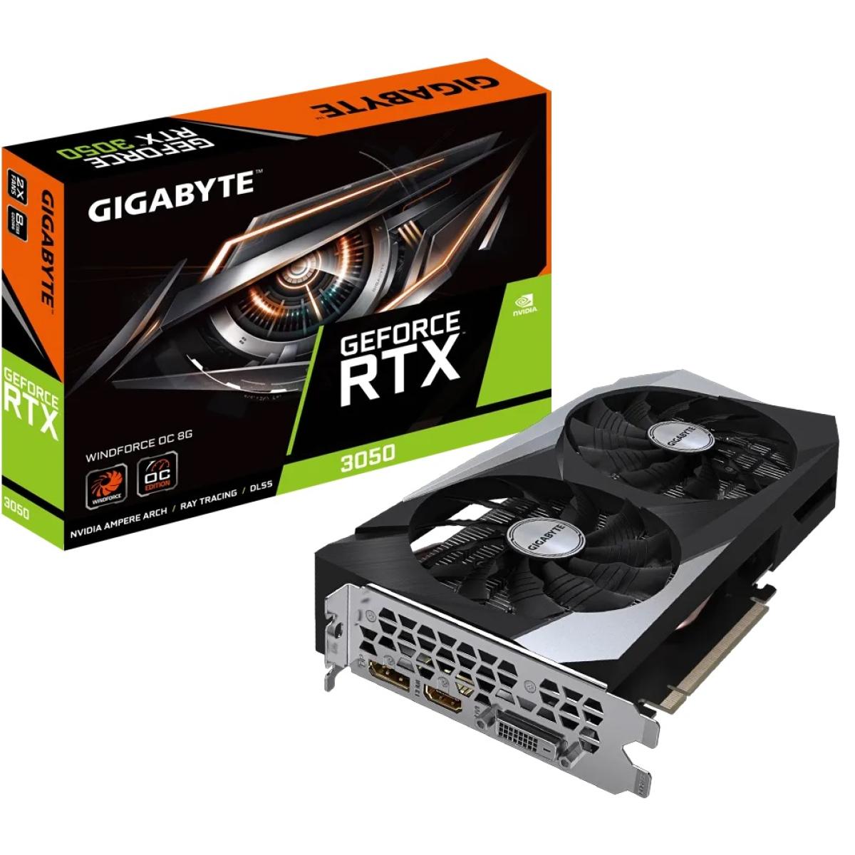 GIGABYTE GeForce RTX™ 3050 WINDFORCE OC 8GB GDDR6 - Graphics Card