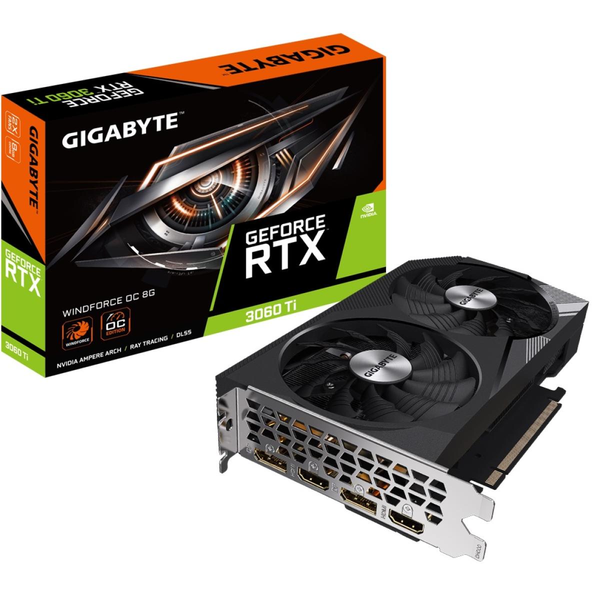 GIGABYTE GeForce RTX 3060 Ti WINDFORCE OC 8G GDDR6 - Graphics Card