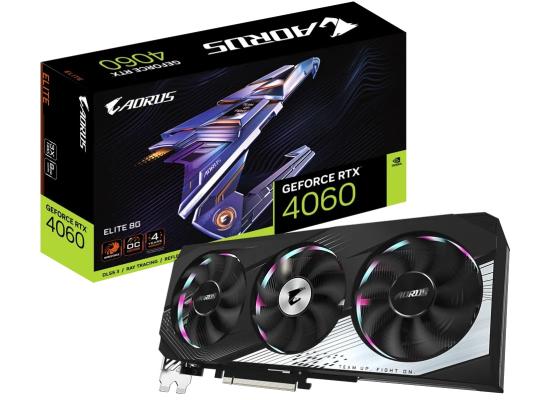 GIGABYTE AORUS GeForce RTX 4060 ELITE 8GB GDDR6 - Graphics Card