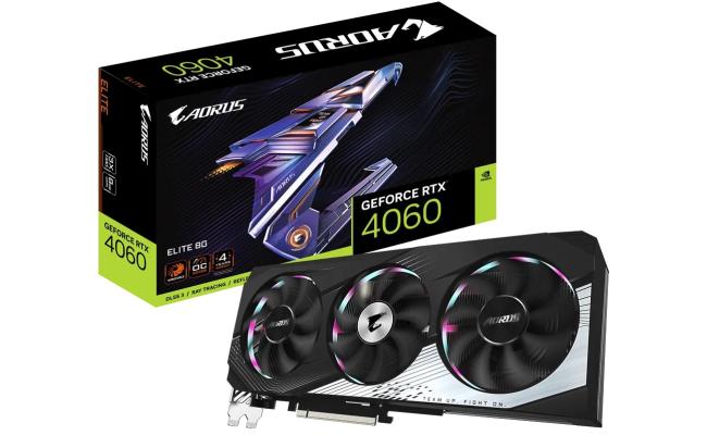 GIGABYTE AORUS GeForce RTX 4060 ELITE 8GB GDDR6 - Graphics Card