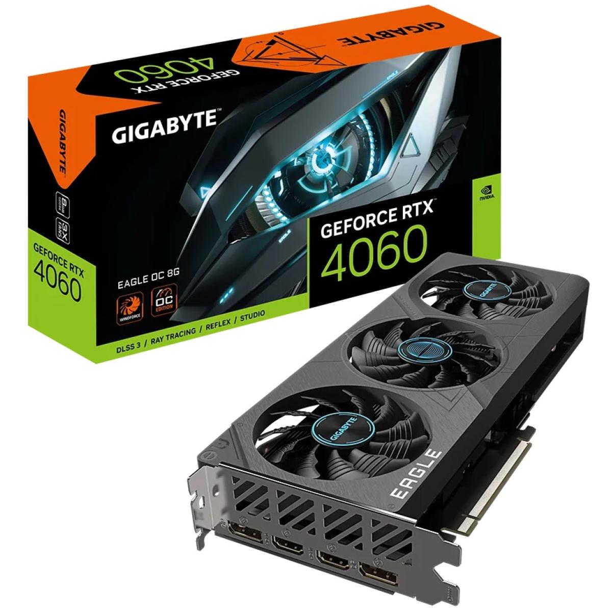 GIGABYTE GeForce RTX 4060 EAGLE OC 8GB GDDR6 - Graphics Card