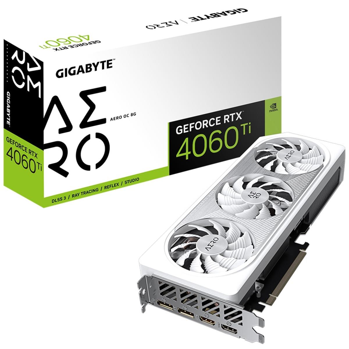 GIGABYTE GeForce RTX 4060 TI AERO OC 8GB GDDR6 - Graphics Card