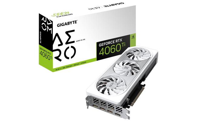 GIGABYTE GeForce RTX 4060 TI AERO OC 8GB GDDR6 - Graphics Card