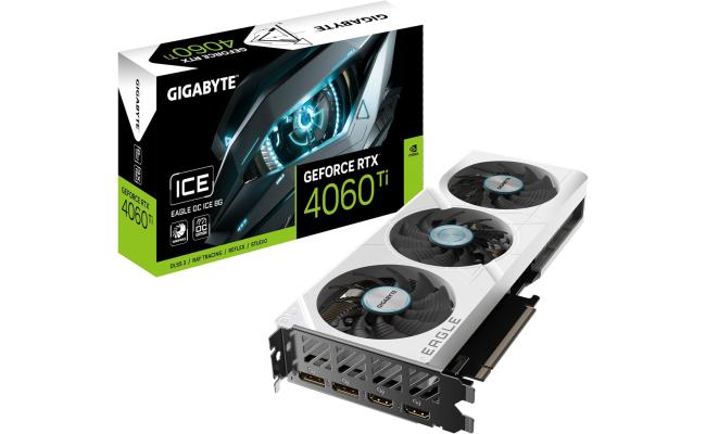 GIGABYTE GeForce 4060 Ti EAGLE OC ICE 8GB GDDR6 - Graphics Card