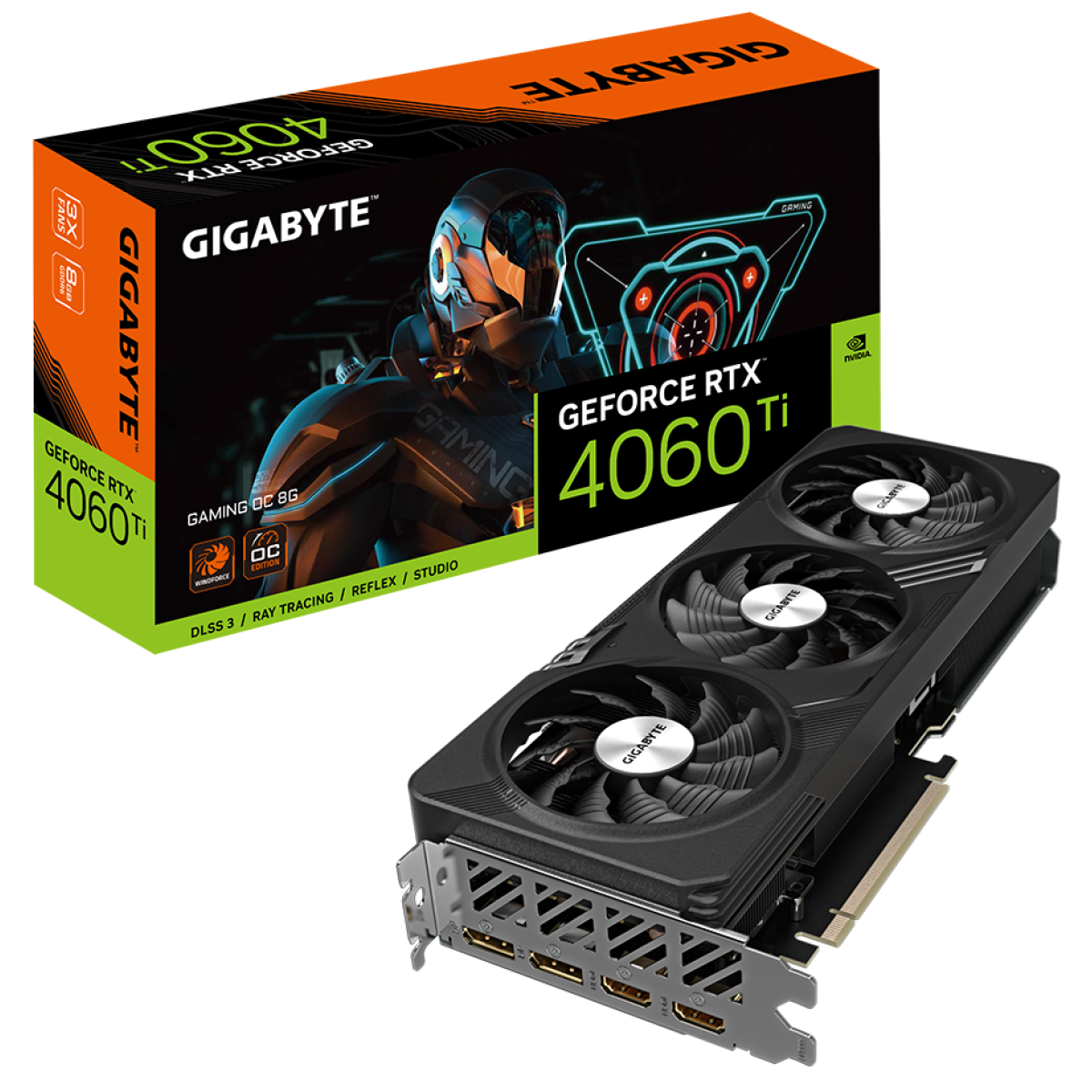 GIGABYTE GeForce RTX 4060 Ti GAMING OC 8GB GDDR6 - Graphics Card