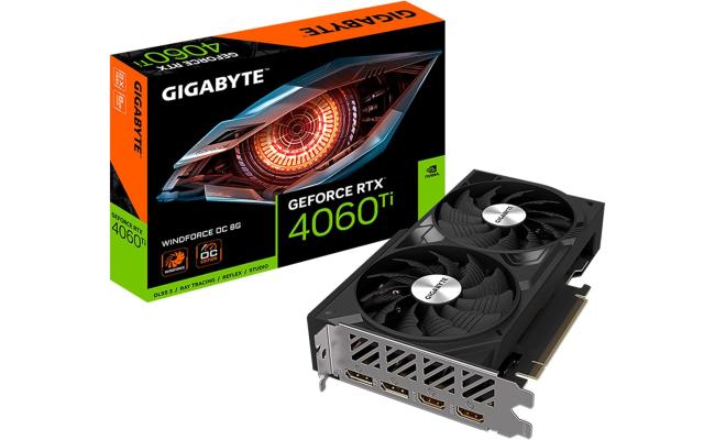 GIGABYTE GeForce 4060 Ti WINDFORCE OC 8GB GDDR6 - Graphics Card