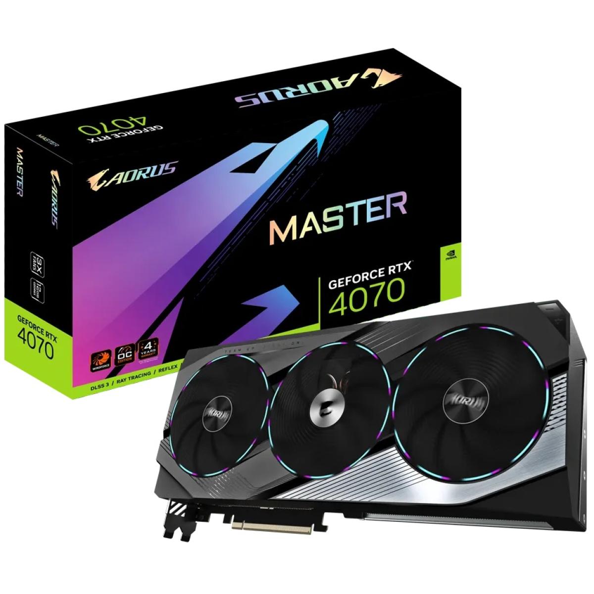 GIGABYTE AORUS GeForce RTX 4070 MASTER 12GB GDDR6X - Graphics Card