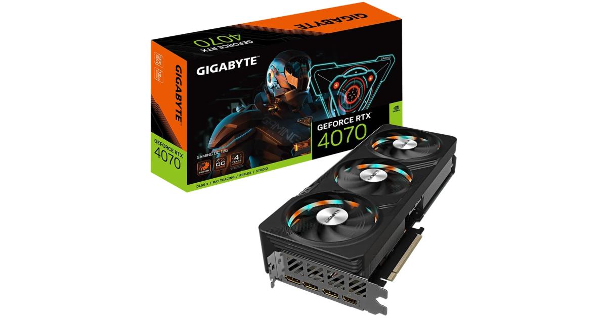 GIGABYTE GeForce RTX 4070 GAMING OC 12GB GDDR6X - Graphics Card