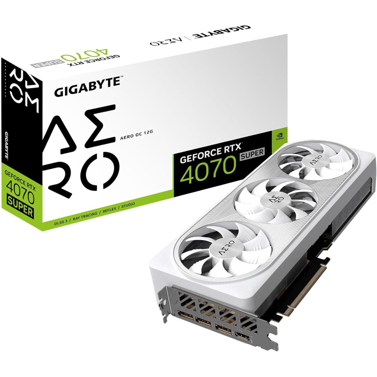 GIGABYTE GeForce RTX 4070 SUPER AERO OC 12GB GDDR6X - Graphics Card
