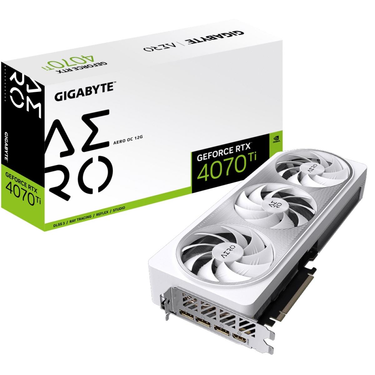 GIGABYTE GeForce RTX 4070 Ti AERO OC 12GB GDDR6X - Graphics Card
