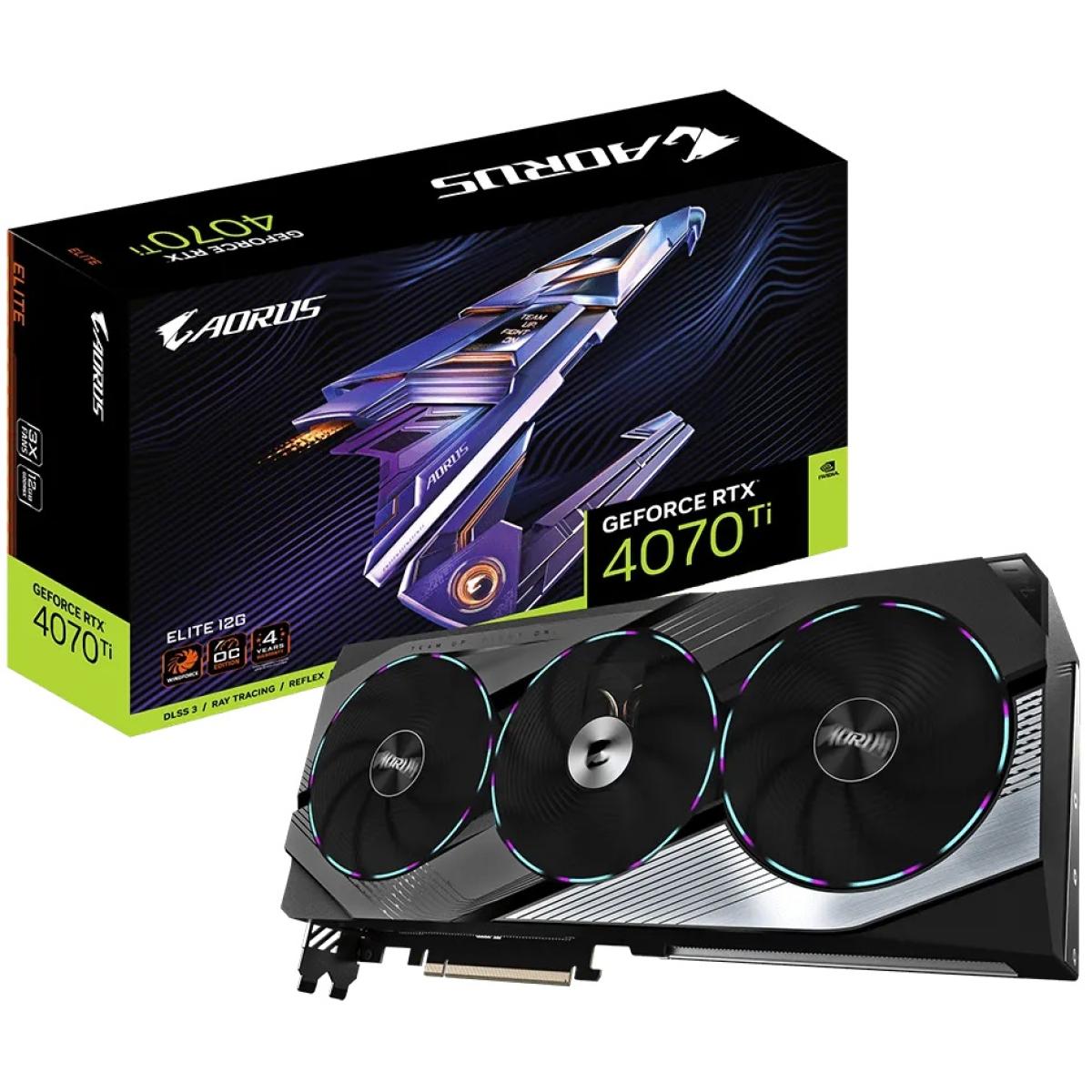 GIGABYTE AORUS GeForce RTX 4070 Ti Elite 12GB GDDR6X - Graphics Card