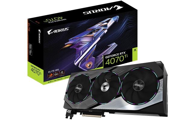 GIGABYTE AORUS GeForce RTX 4070 Ti Elite 12GB GDDR6X - Graphics Card