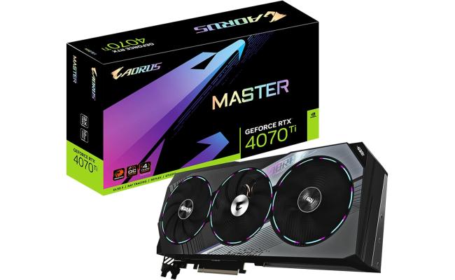 GIGABYTE AORUS GeForce RTX 4070 Ti MASTER 12GB GDDR6X - Graphics Card