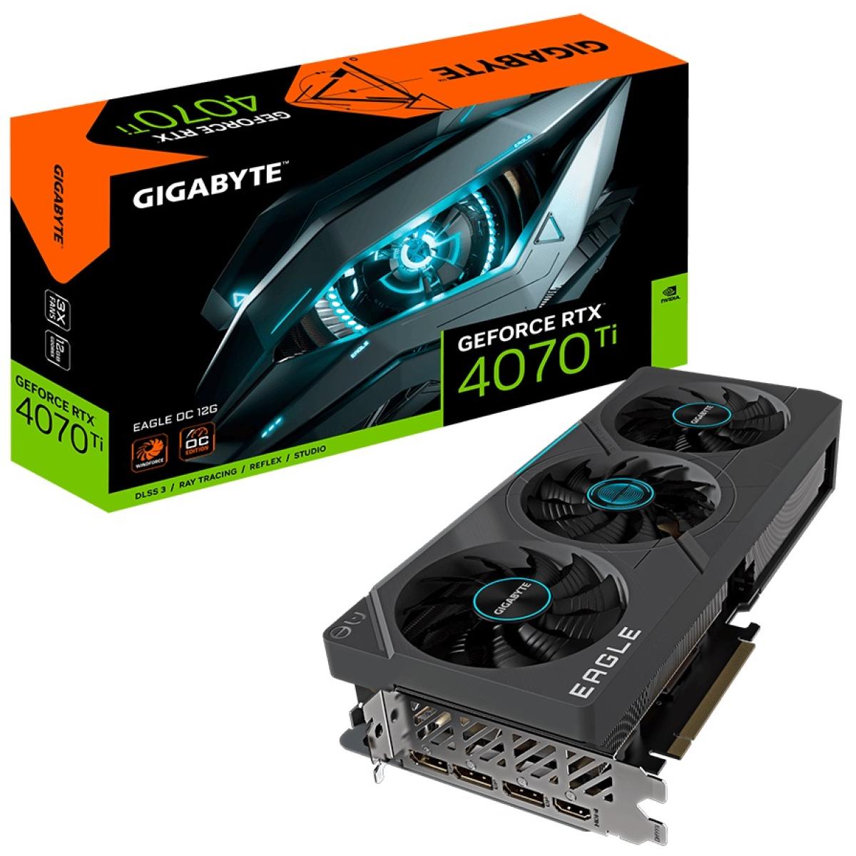 GIGABYTE GeForce RTX 4070 Ti EAGLE OC GDDR6X 12GB - Graphics Card