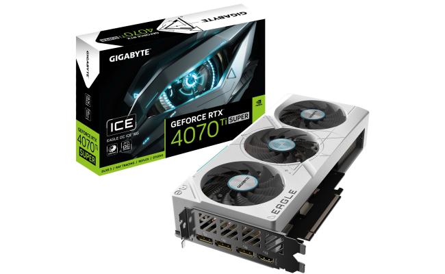 GIGABYTE GeForce RTX 4070 Ti SUPER EAGLE OC ICE 16GB GDDR6X - Graphics Card