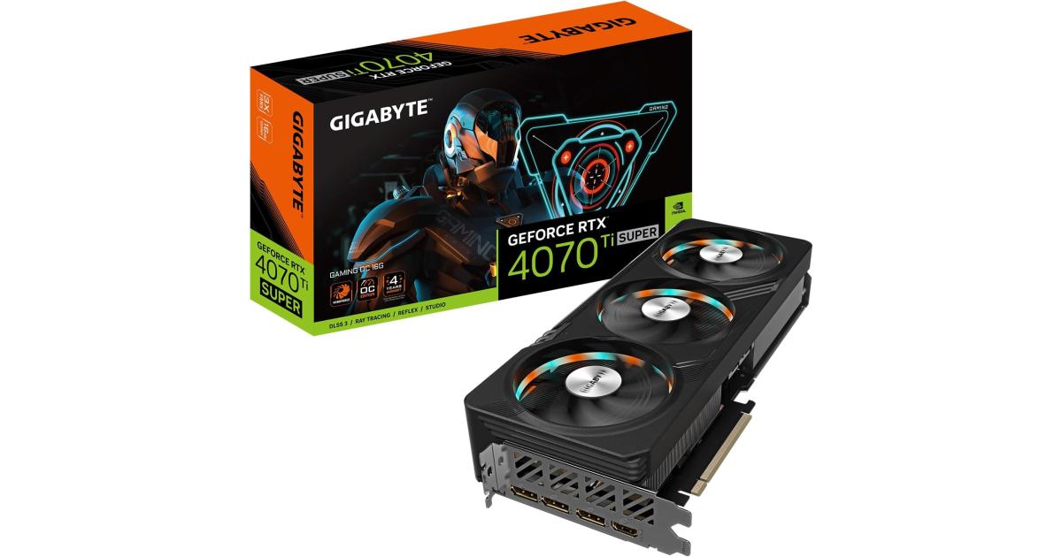 GIGABYTE GeForce RTX 4070 Ti SUPER GAMING OC 16GB GDDR6X - Graphics ...