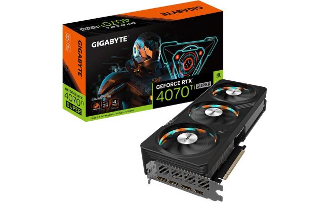 GIGABYTE GeForce RTX 4070 Ti SUPER GAMING OC 16GB GDDR6X - Graphics Card