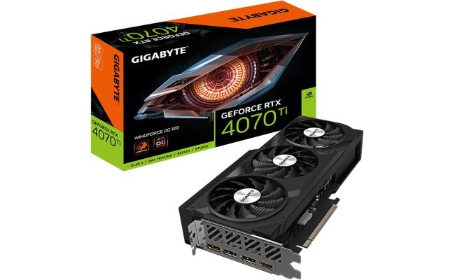 GIGABYTE GeForce RTX 4070 Ti WINDFORCE OC 12GB GDDR6X - Graphics Card