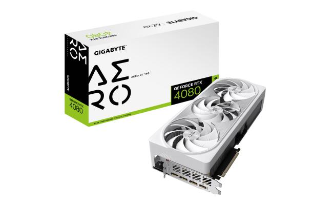GIGABYTE GeForce RTX 4080 AERO OC 16GB GDDR6X, WINDFORCE Cooling System - Graphics Card