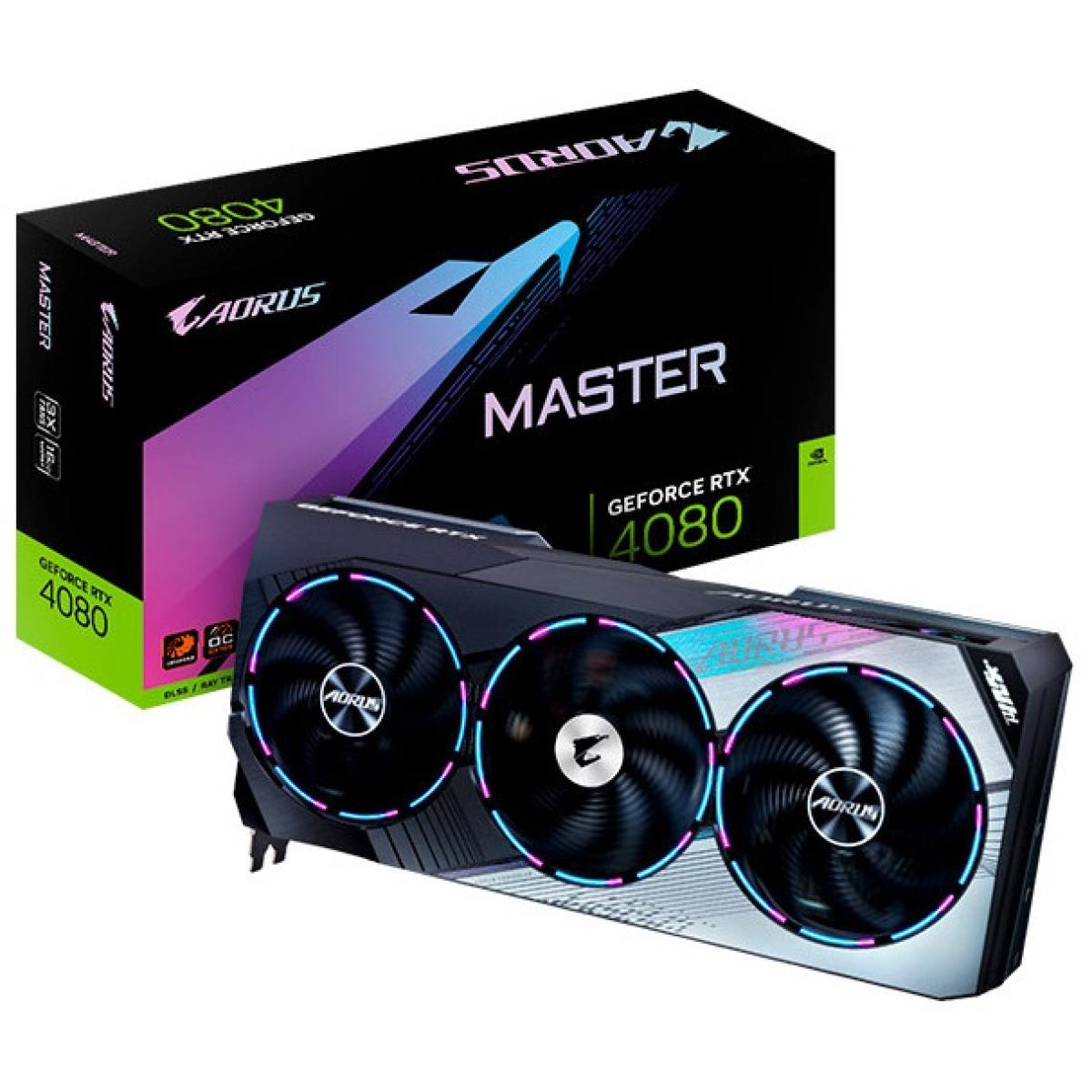 GIGABYTE AORUS GeForce RTX 4080 MASTER 16GB GDDR6X - Graphics Card