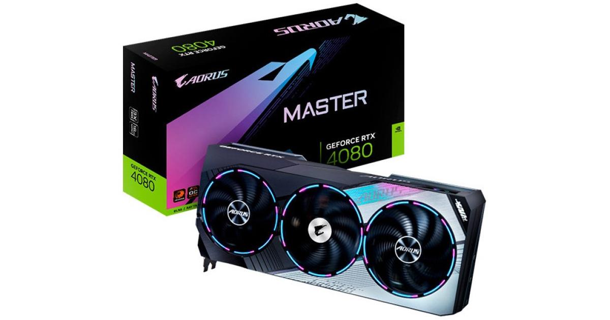 GIGABYTE AORUS GeForce RTX 4080 MASTER 16GB GDDR6X - Graphics Card | GV ...