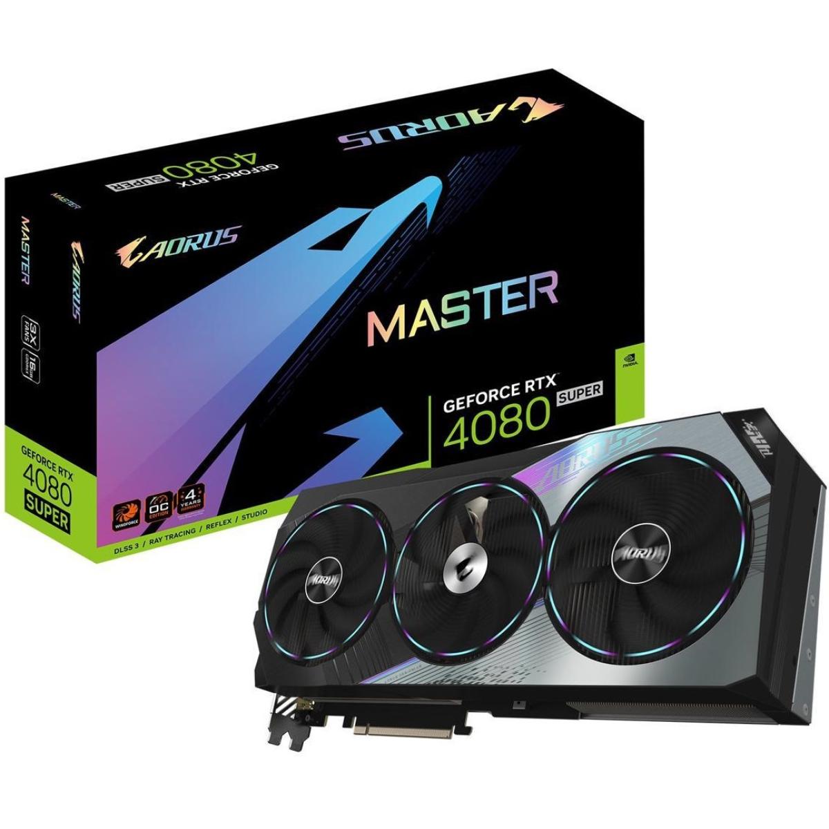 GIGABYTE AORUS GeForce RTX 4080 SUPER MASTER 16GB GDDR6X - Graphics Card