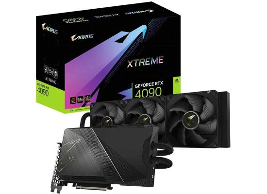 GIGABYTE AORUS GeForce RTX 4090 XTREME WATERFORCE 24GB GDDR6X w/ AIO Cooling System - Graphics Card