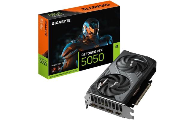 GIGABYTE GeForce RTX 5050 WINDFORCE OC 8GB GDDR6 - Graphics Card