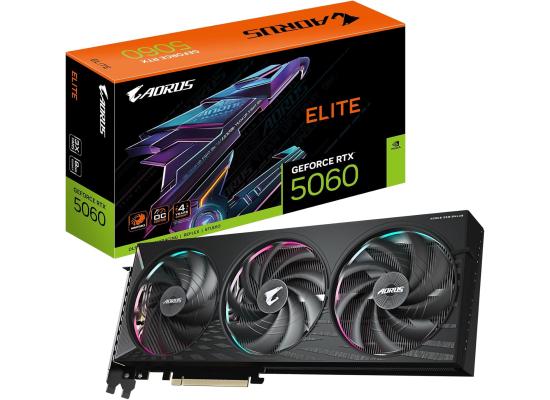 GIGABYTE AORUS GeForce RTX 5060 ELITE 8GB GDDR7 - Graphics Card