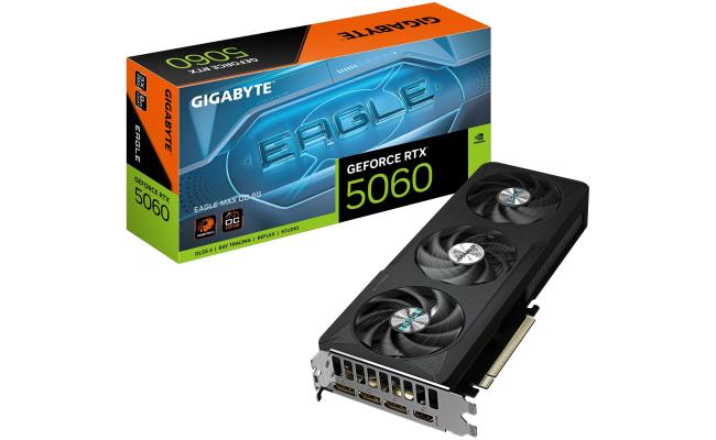GIGABYTE GeForce RTX 5060 EAGLE MAX OC 8GB GDDR7 - Graphics Card