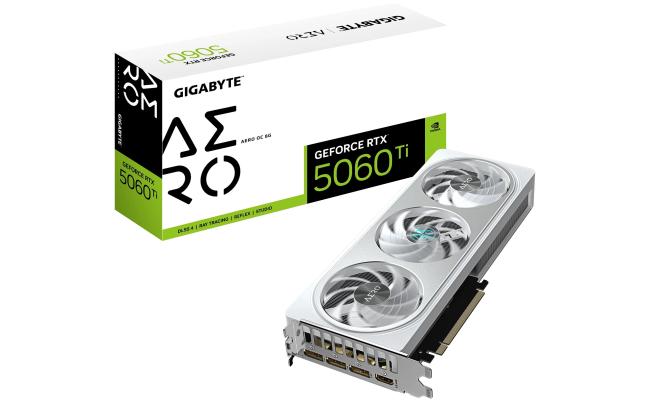 GIGABYTE GeForce RTX 5060 Ti AERO OC 8GB GDDR7 - Graphics Card