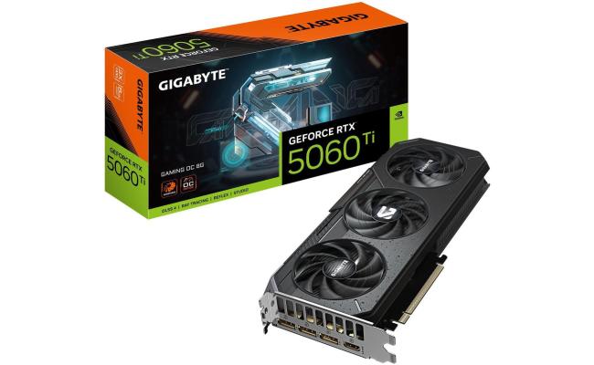 GIGABYTE GeForce RTX 5060 Ti GAMING OC 8GB GDDR7 - Graphics Card