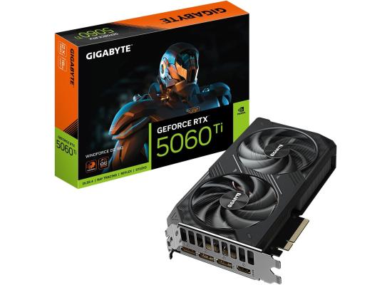 GIGABYTE GeForce RTX 5060 Ti WINDFORCE OC 16GB GDDR7 - Graphics Card