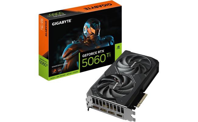 GIGABYTE GeForce RTX 5060 Ti WINDFORCE OC 16GB GDDR7 - Graphics Card