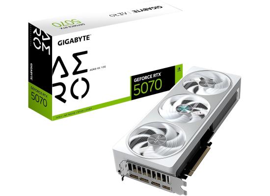 GIGABYTE GeForce RTX 5070 AERO OC 12GB GDDR7- Graphics Card