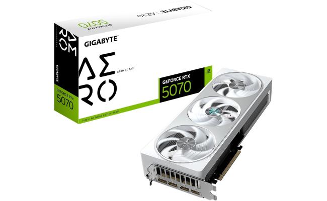 GIGABYTE GeForce RTX 5070 AERO OC 12GB GDDR7- Graphics Card
