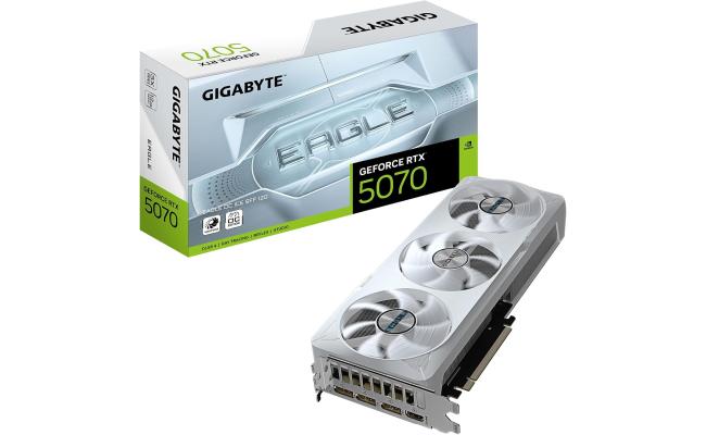 GIGABYTE GeForce RTX 5070 EAGLE OC ICE SFF 12GB GDDR7- Graphics Card