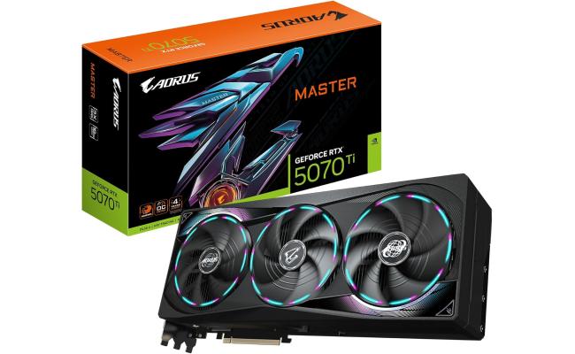 GIGABYTE AORUS GeForce RTX 5070 Ti MASTER 16GB GDDR7- Graphics Card