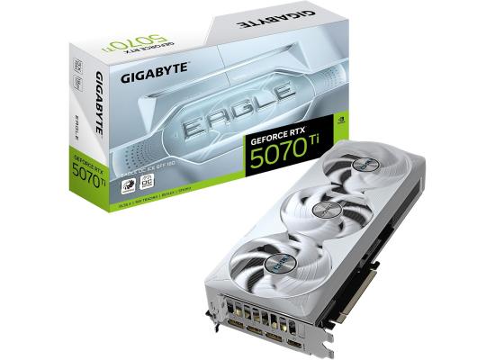 GIGABYTE GeForce RTX 5070 Ti EAGLE OC ICE SFF 16GB GDDR7- Graphics Card