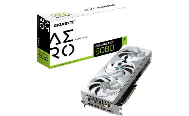 GIGABYTE GeForce RTX 5080 AERO OC SFF 16GB GDDR7- Graphics Card