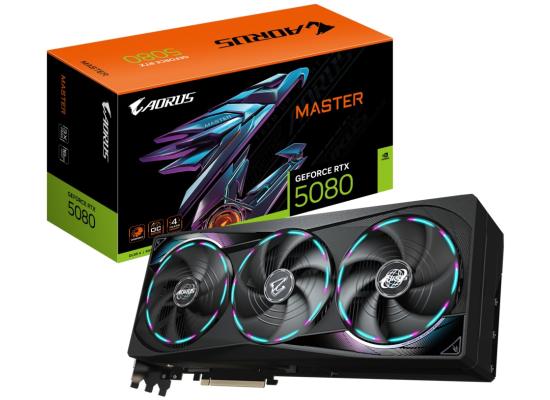 GIGABYTE AORUS GeForce RTX 5080 MASTER 16GB GDDR7- Graphics Card