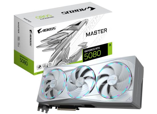 GIGABYTE AORUS GeForce RTX 5080 MASTER ICE 16GB GDDR7- Graphics Card