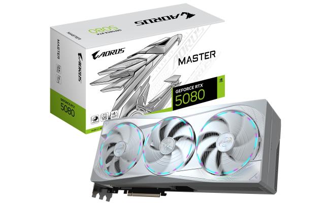 GIGABYTE AORUS GeForce RTX 5080 MASTER ICE 16GB GDDR7- Graphics Card