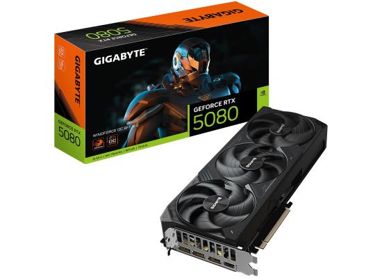 GIGABYTE GeForce RTX 5080 WINDFORCE OC SFF 16GB GDDR7- Graphics Card