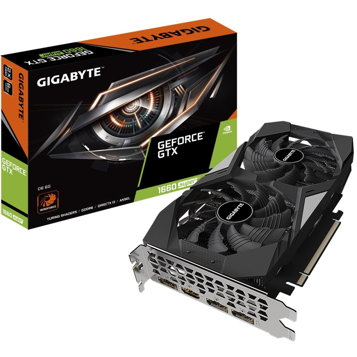 GIGABYTE NVIDIA GTX 1660 SUPER D6 6GB WINDFORCE 2X - Graphics Card