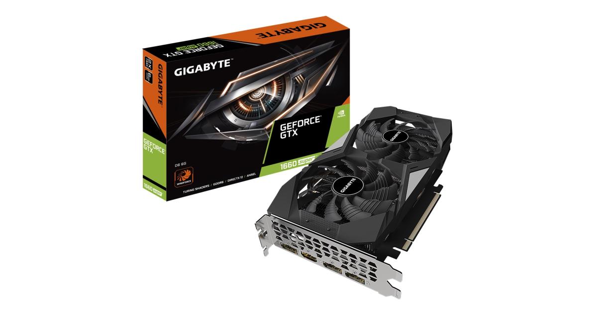 GIGABYTE NVIDIA GTX 1660 SUPER D6 6GB WINDFORCE 2X - Graphics Card | GV ...