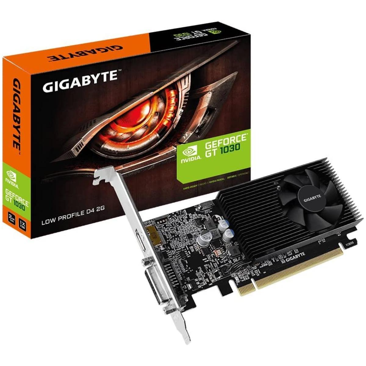 GIGABYTE GT 1030 Low Profile D4 2G (150mm card length) DDR4 2G 64bit memory - Graphics Card