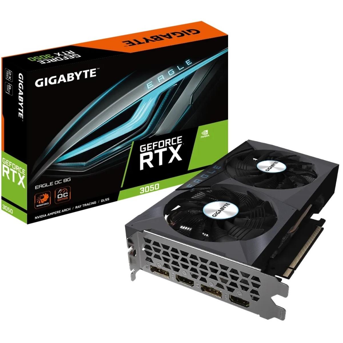 GIGABYTE GeForce RTX™ 3050 EAGLE OC 8G GDDR6 - Graphics Card