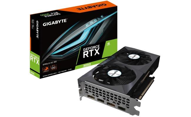 GIGABYTE GeForce RTX™ 3050 EAGLE OC 8G GDDR6 - Graphics Card