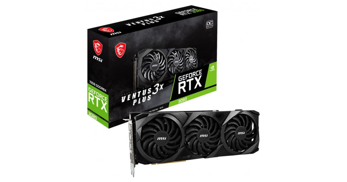 MSI GeForce RTX™ 3080 VENTUS 3X Plus GDDR6X 10G OC - Graphics Card ...